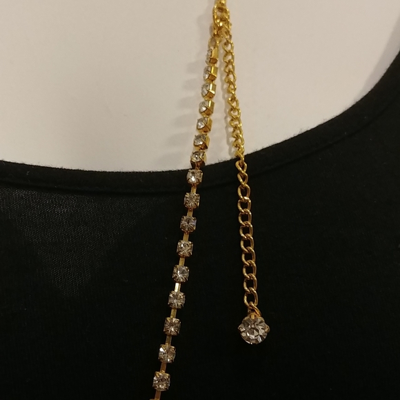 Faux Gold and Diamond Belly Chain/ Belt - Picture 3 of 3